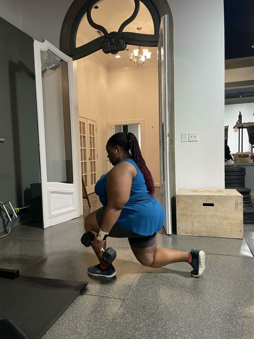 Fitness. For Better or Worse. In Sickness and Health. 8 Tatiana Lunges